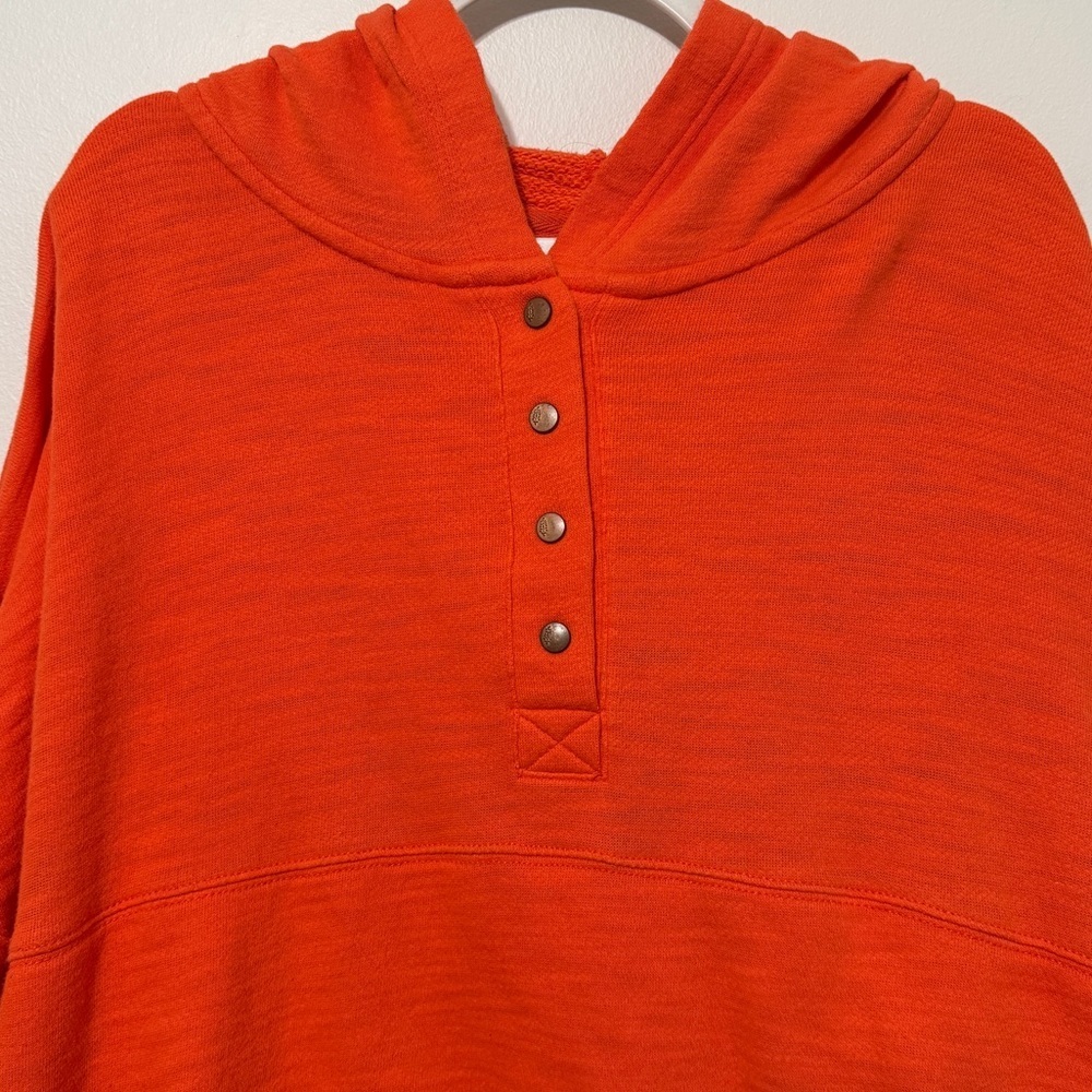 Free People Movement Solid Honey Dove Pullover Sweater Size Large Hoodie Orange - Picture 4 of 10